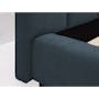 Elliot King Bed in Midnight with 2 Lewis Bedside Tables in Black, Oak - 10