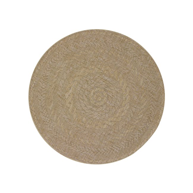 Timber Round Flatwoven Rug 1.2m - Brown - 0