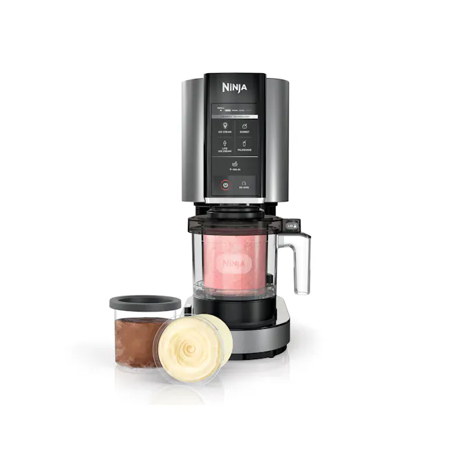 Ninja Creami Ice Cream Maker - 1 - Ninja, modern kitchen appliance, ice cream blending, liquid nitrogen, ice cream machine