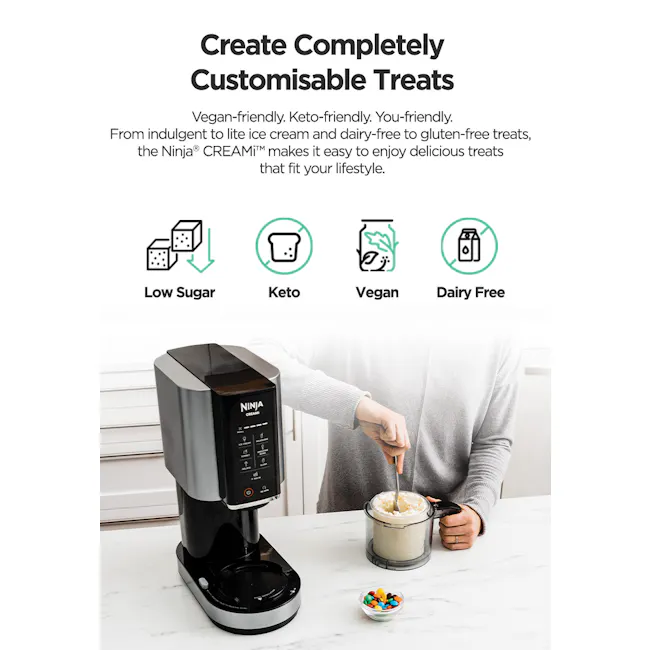 Ninja Creami Ice Cream Maker - 14 - Low Sugar, Keto, Vegan, Dairy Free, Ninja CREAMi™, Delicious Treats, Indulgent Ice