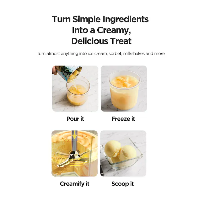 Ninja Creami Ice Cream Maker - 9 - Turn simple ingredients into a creamy, delicious treat, pour it, freeze it, creamify it
