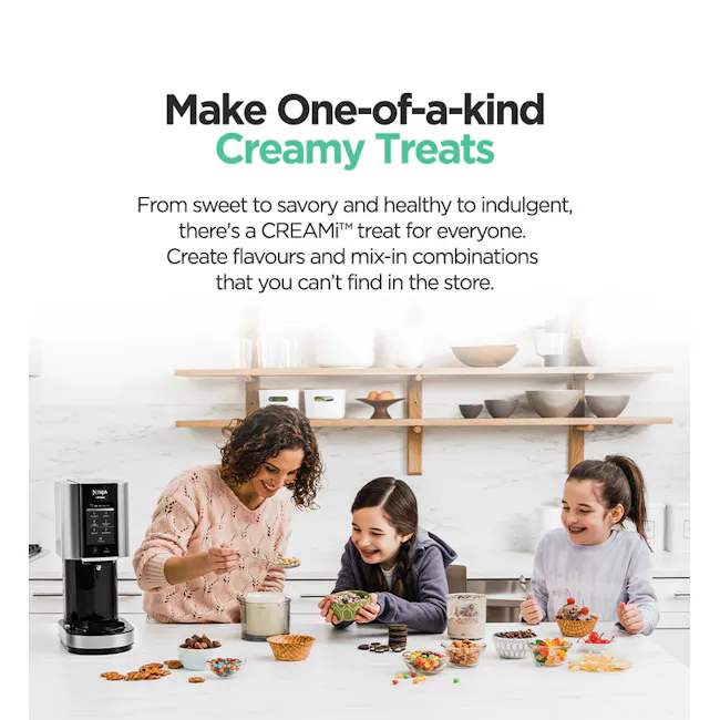 Ninja Creami Ice Cream Maker - 4 - Make one-of-a-kind Creamy Treats, from sweet to savory and healthy to indulgent, there's