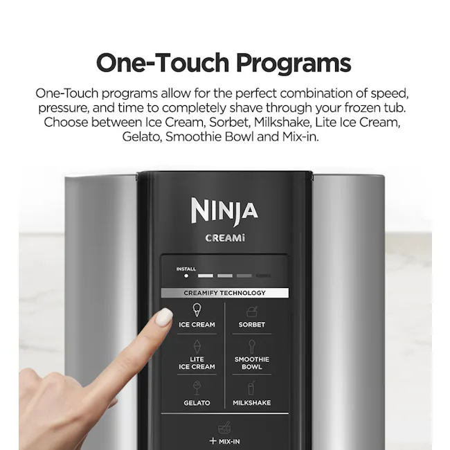 Ninja Creami Ice Cream Maker - 7 - One-Touch Programs, Speed shaving, Pressure shaving, Time shaving, Ice Cream, Sorbet
