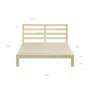 Katana Queen Wooden Headboard Bed - 7