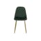 Finnley Dining Chair - Brass, Pine Green (Velvet) - 2