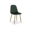Finnley Dining Chair - Brass, Pine Green (Velvet)