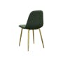 Finnley Dining Chair - Brass, Pine Green (Velvet) - 4
