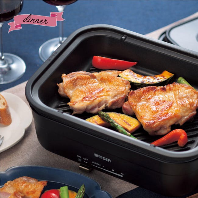 Tiger Electric Griddle Cooking Wares (Black) - 5
