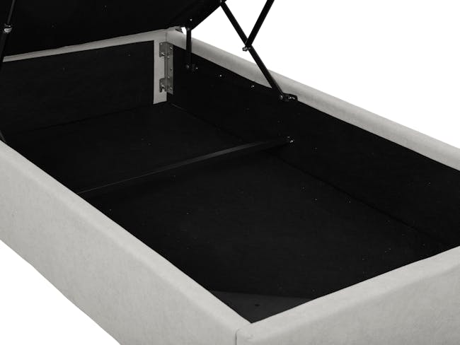 Aspen Single Storage Bed - Ice Grey - 11