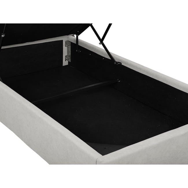 Aspen Single Storage Bed - Ice Grey - 11