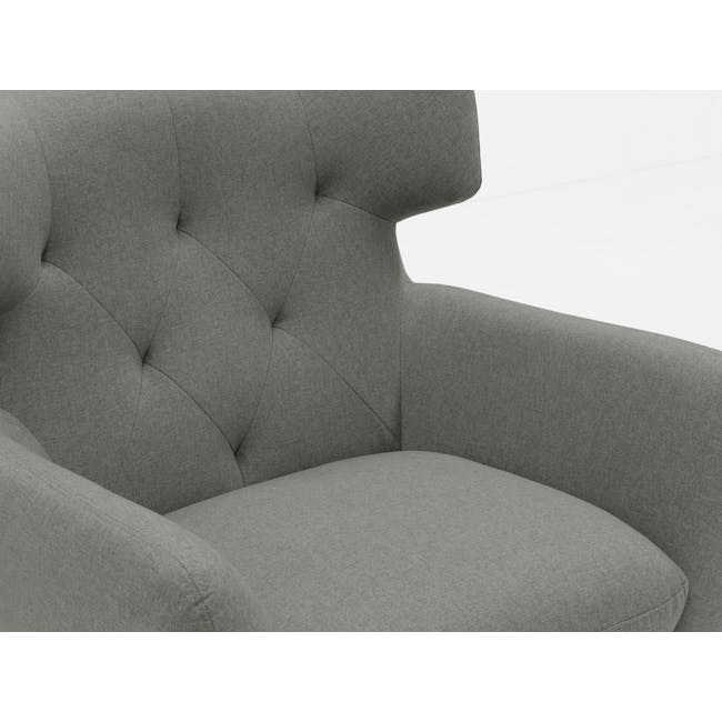 Agatha 2 Seater Sofa with Agatha Armchair - Granite - 2