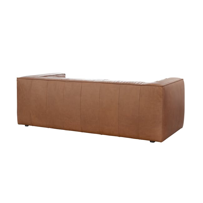 Antonio 3 Seater Sofa - Penny Brown (Premium Aniline Leather) - 4