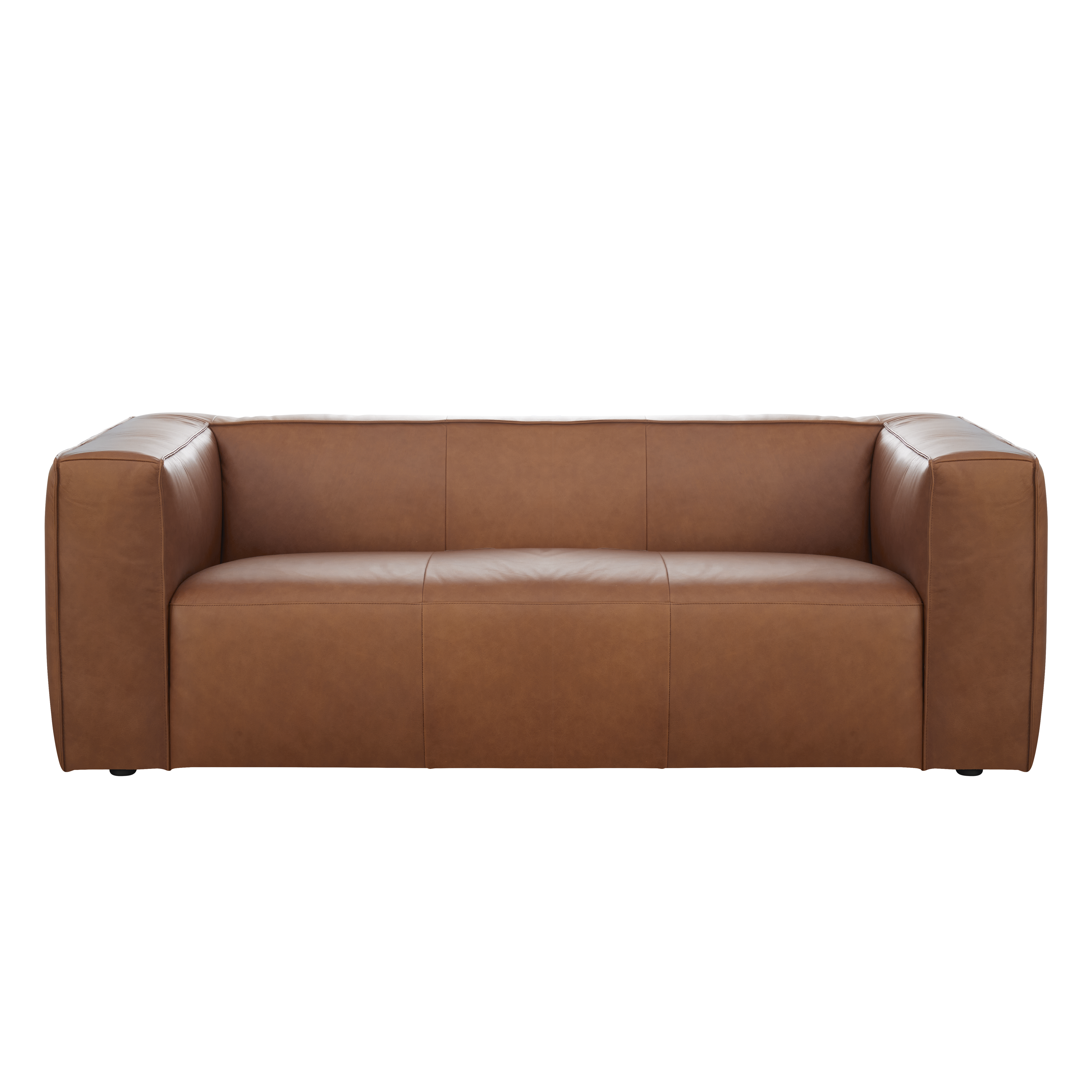 Antonio 3 Seater Sofa - Penny Brown (Premium Aniline Leather)