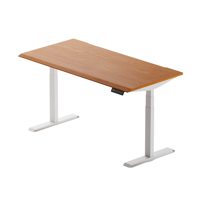 K3 PRO X Adjustable Table - White frame, Walnut MDF (2 Sizes) - 0