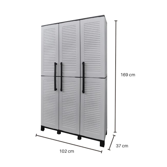 Linea Family 3-Door Tall Multipurpose Cabinet - 6