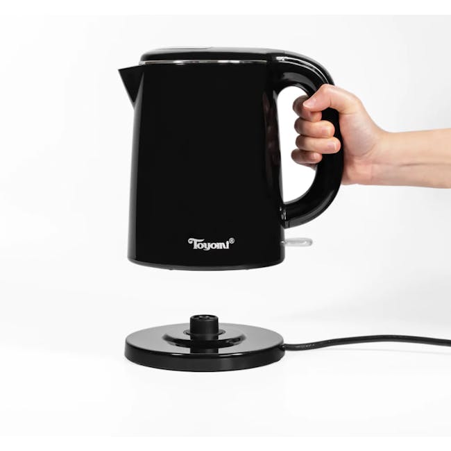 TOYOMI 1L Stainless Steel Electric Cordless Kettle WK 1029 - Black - 2