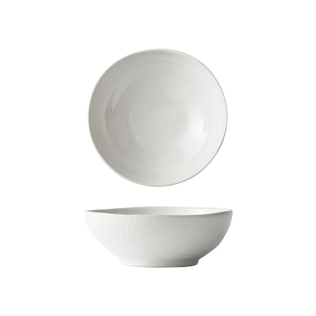 Luzerne Ripple 13.5cm Bowl - White Dew (Set of 4) - 0