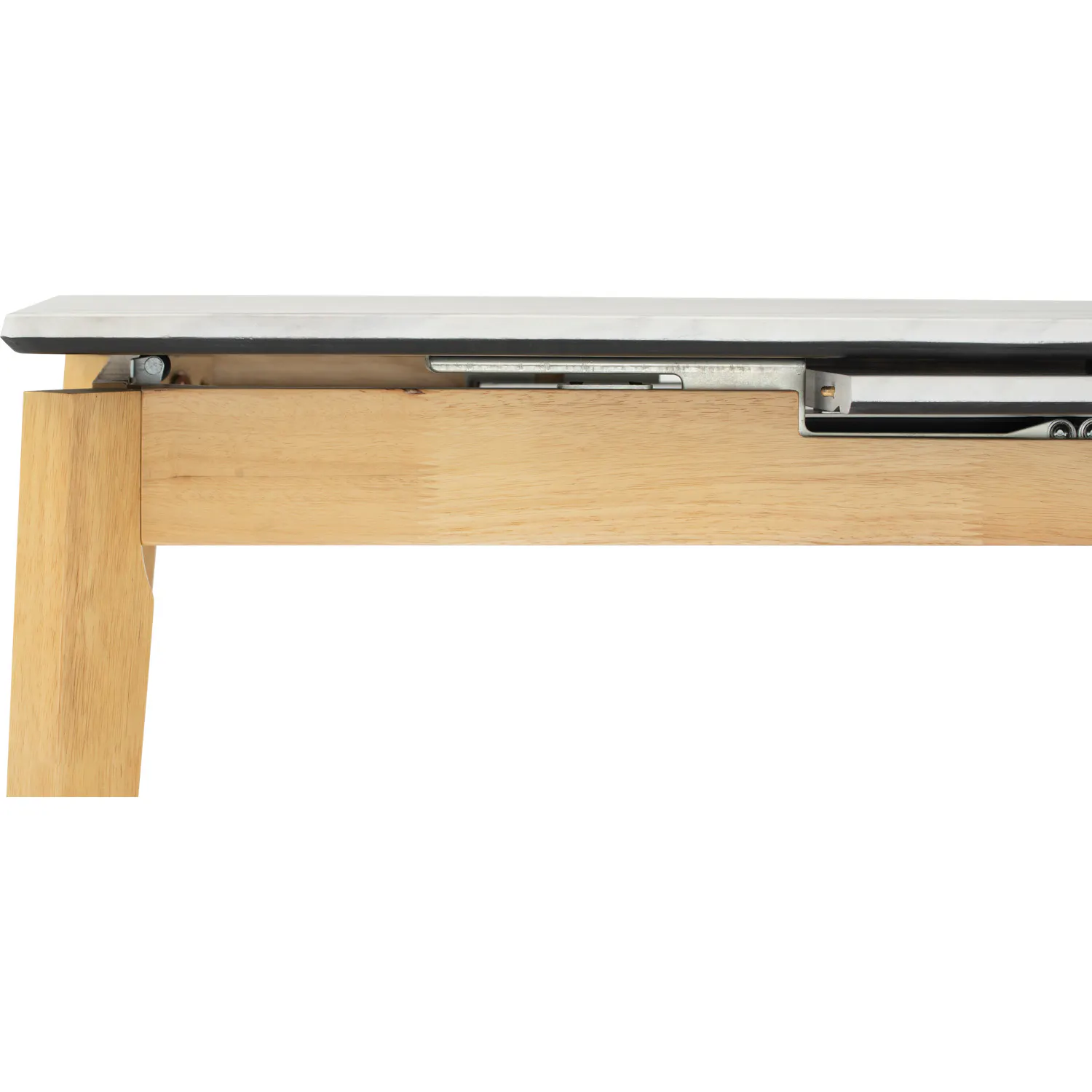 (As-is) Finna Extendable Dining Table 1.2m-1.5m - Oak, White Marble (Smart Top™) - 1 - 21