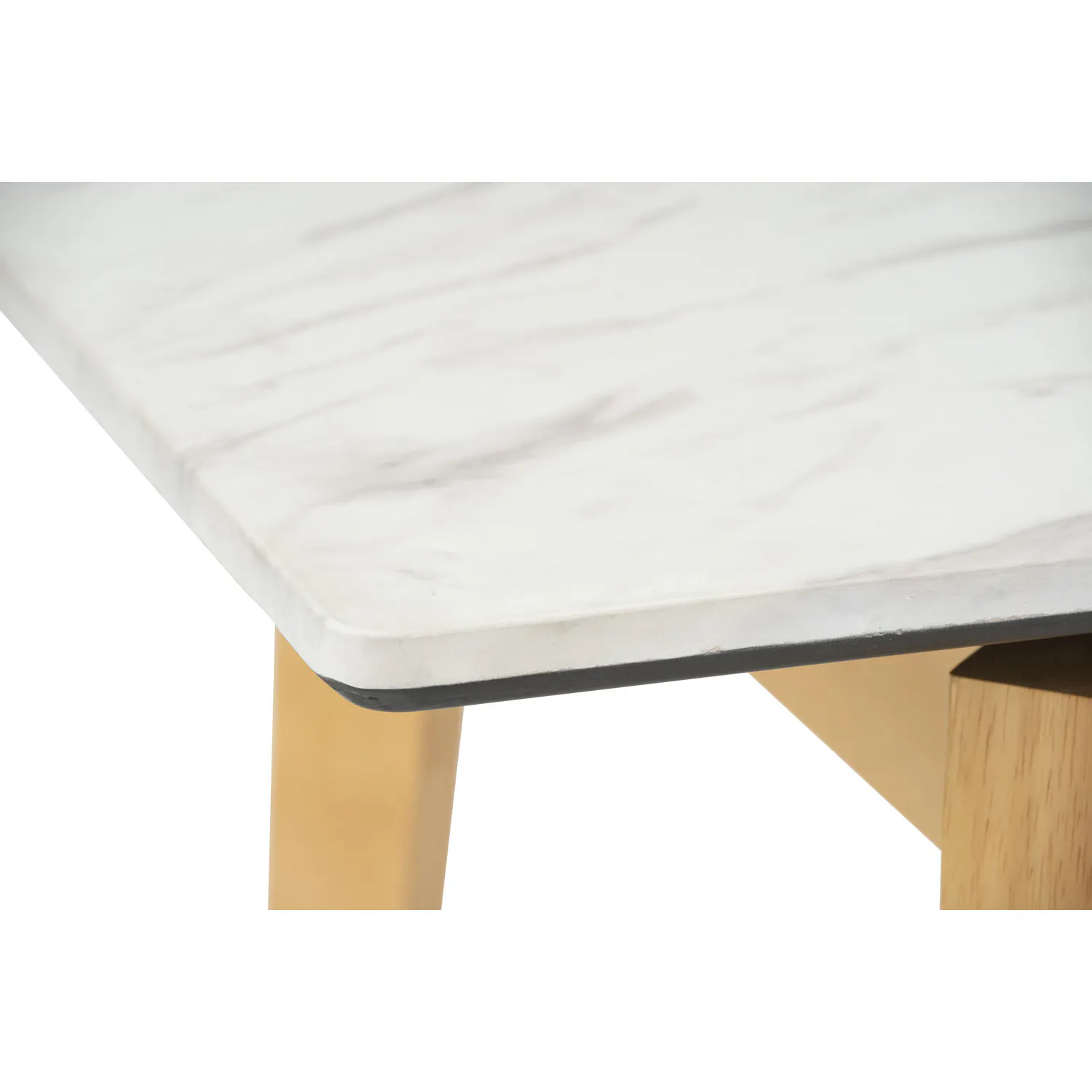 (As-is) Finna Extendable Dining Table 1.2m-1.5m - Oak, White Marble (Smart Top™) - 1 - 23
