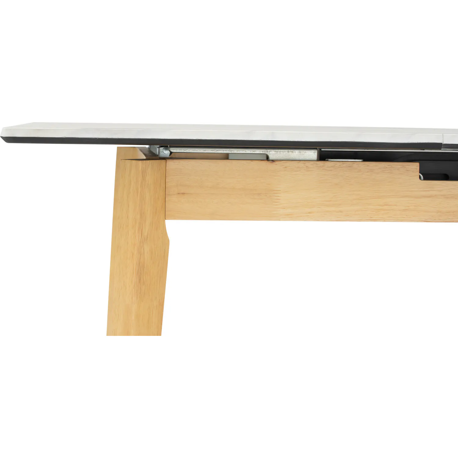 (As-is) Finna Extendable Dining Table 1.2m-1.5m - Oak, White Marble (Smart Top™) - 1 - 24