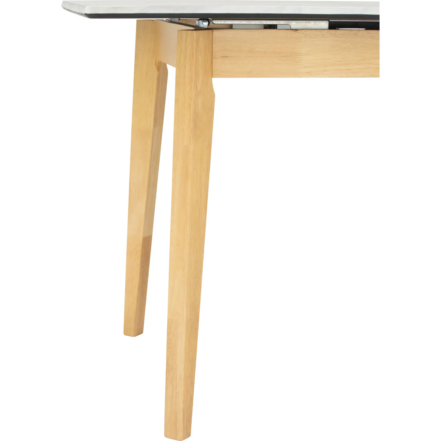 (As-is) Finna Extendable Dining Table 1.2m-1.5m - Oak, White Marble (Smart Top™) - 1 - 26