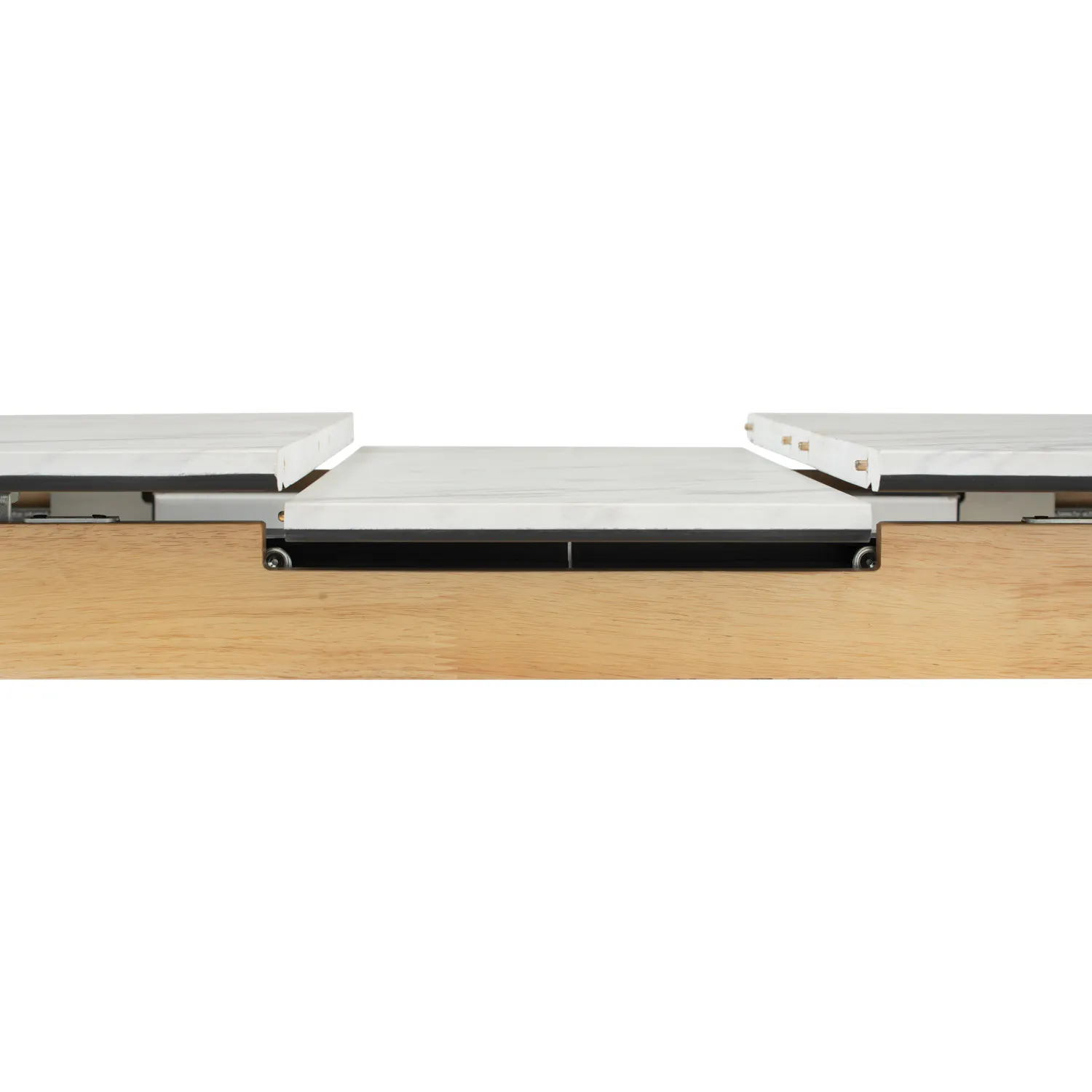 (As-is) Finna Extendable Dining Table 1.2m-1.5m - Oak, White Marble (Smart Top™) - 1 - 29