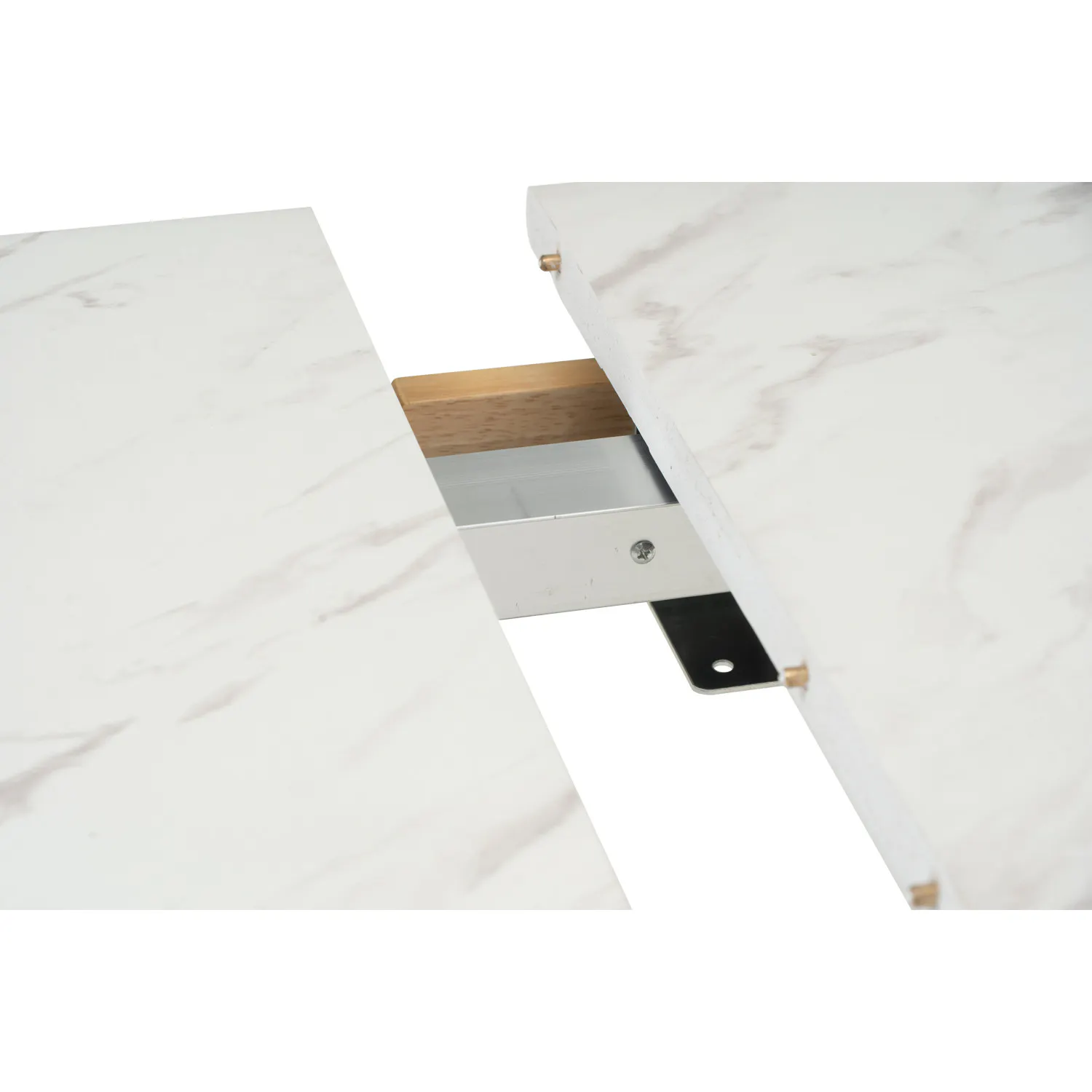 (As-is) Finna Extendable Dining Table 1.2m-1.5m - Oak, White Marble (Smart Top™) - 1 - 30