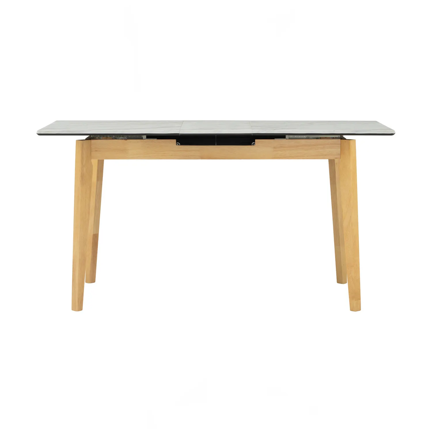 (As-is) Finna Extendable Dining Table 1.2m-1.5m - Oak, White Marble (Smart Top™) - 1 - 32