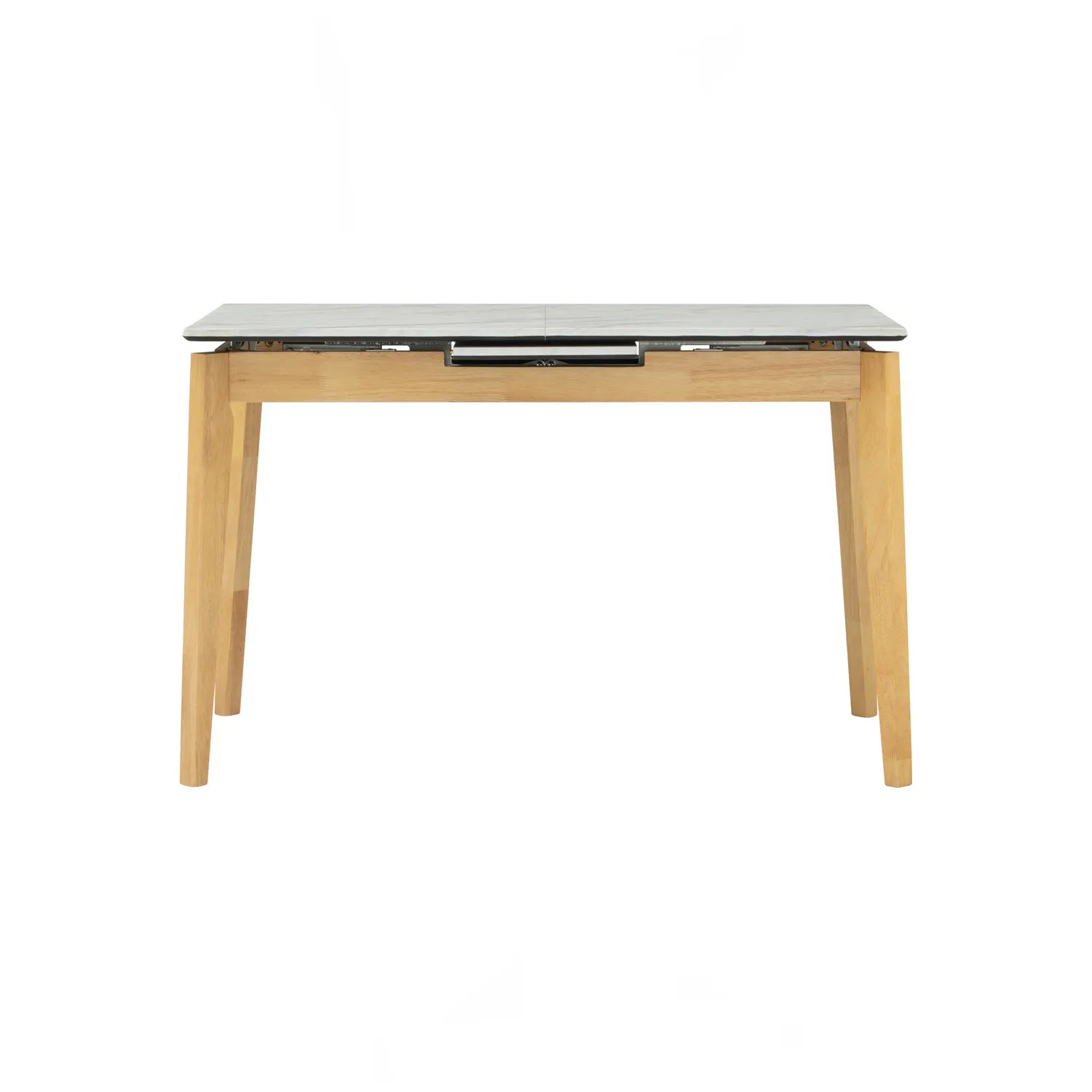 (As-is) Finna Extendable Dining Table 1.2m-1.5m - Oak, White Marble (Smart Top™) - 1 - 36