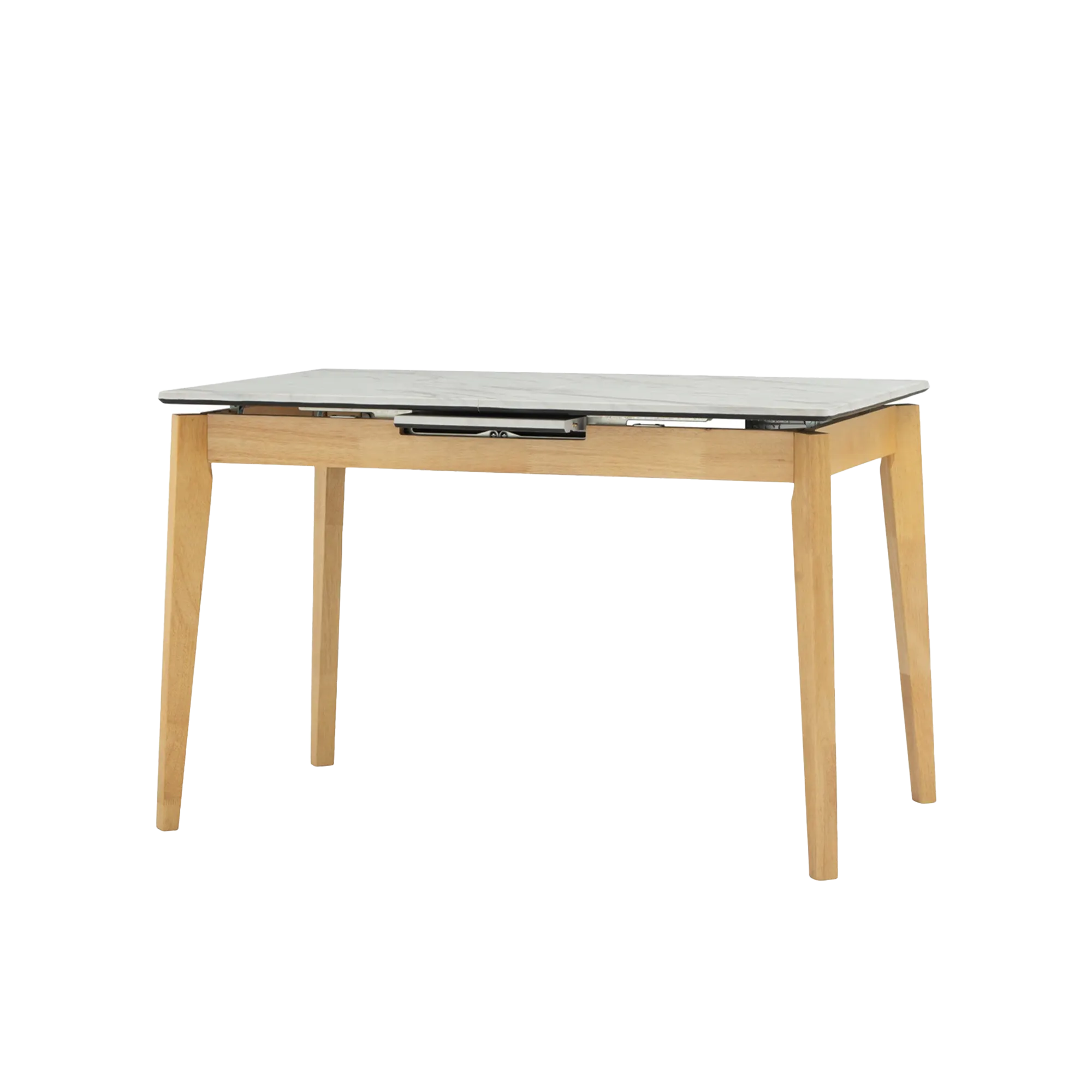 (As-is) Finna Extendable Dining Table 1.2m-1.5m - Oak, White Marble (Smart Top™) - 1 - 12