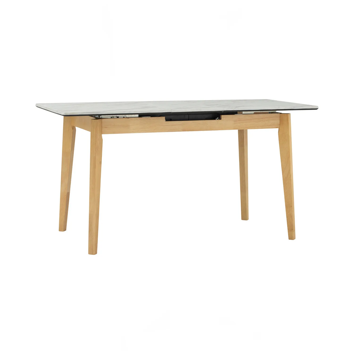 (As-is) Finna Extendable Dining Table 1.2m-1.5m - Oak, White Marble (Smart Top™) - 1 - 41