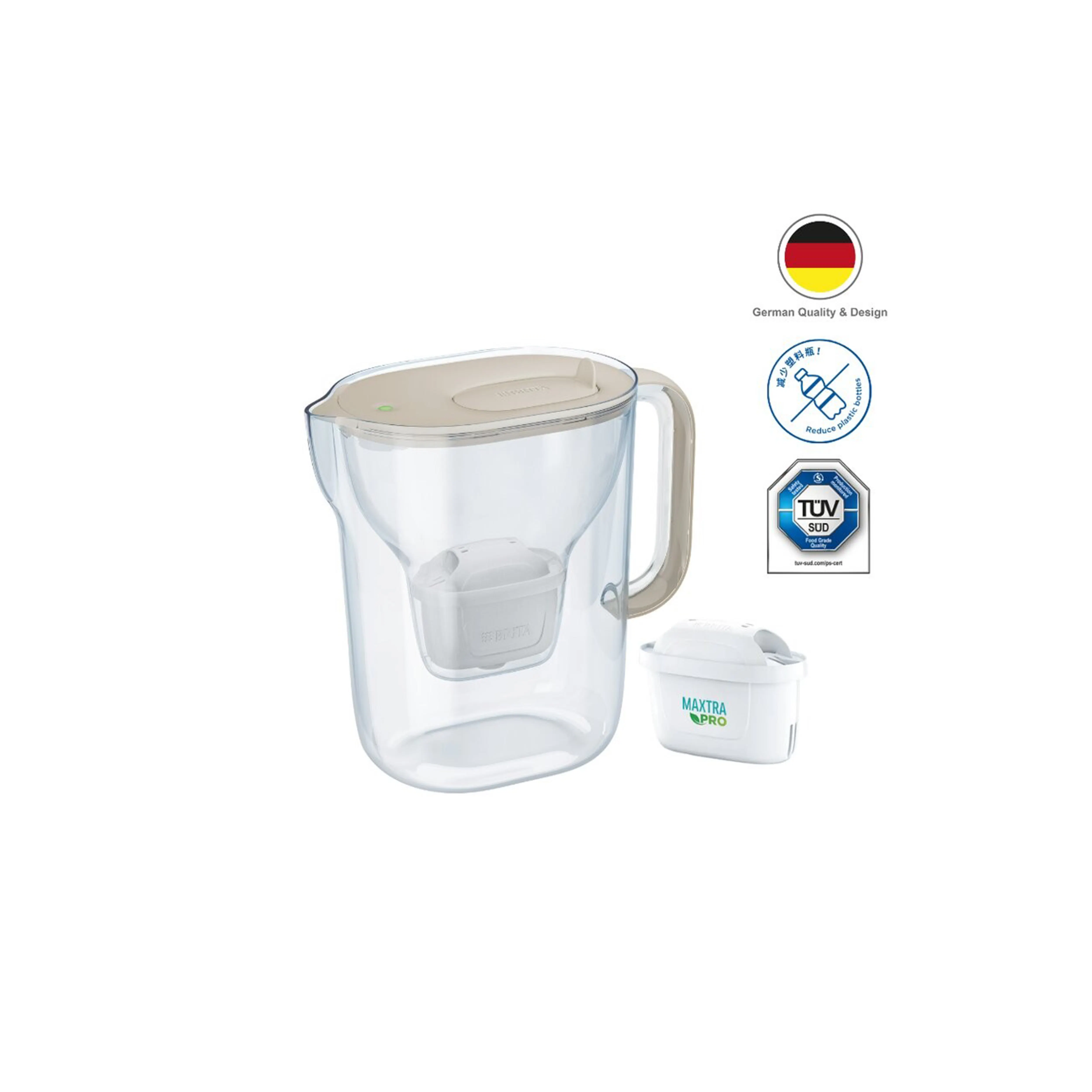 BRITA STYLE ESSENTIAL Water Filter Jug 3.6L - Sand