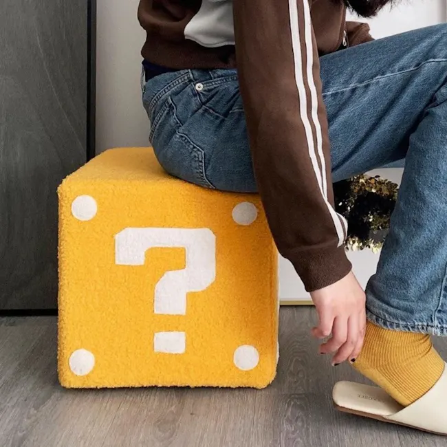 Super Dice Cube Pouf Stool - 7