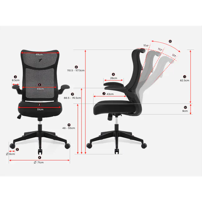 TT AIRFLEX V2 Ergochair - Army Green - 9