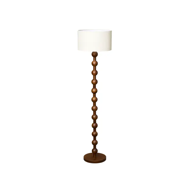 Chestan Beaded Floor Lamp - Walnut - 11