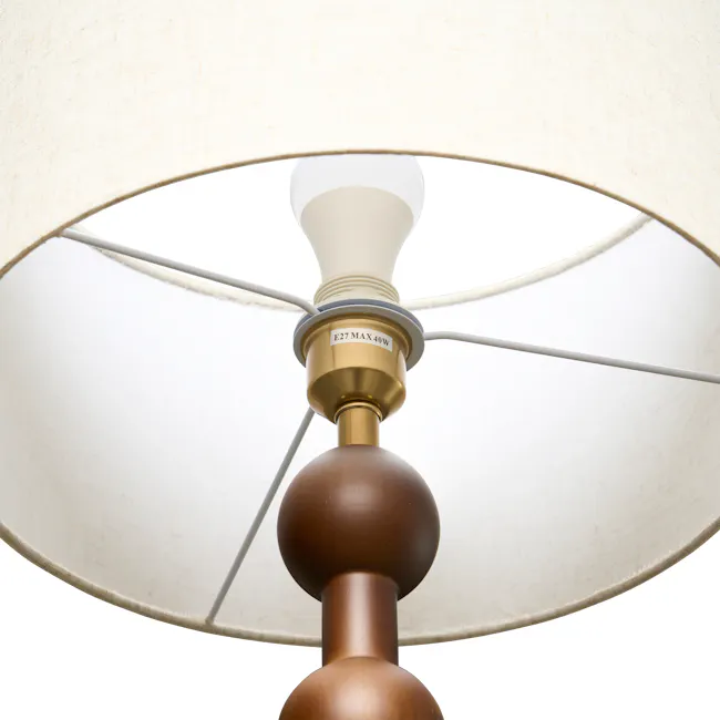 Chestan Beaded Floor Lamp - Walnut - 15