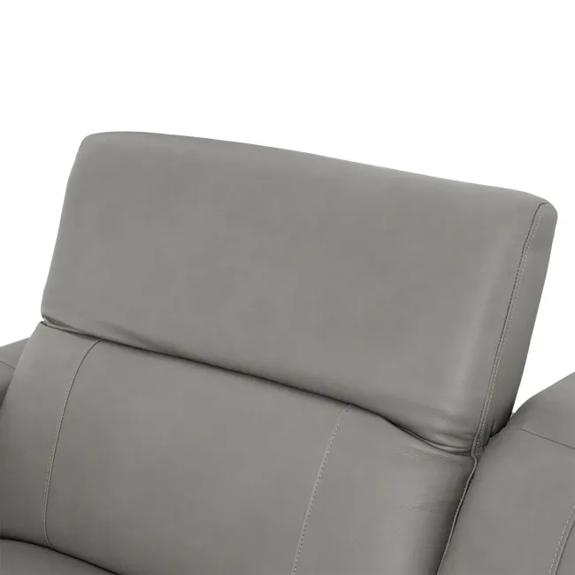 Clyde Right Arm Power Recliner Unit - Warm Grey (Top Grain Leather) - 10