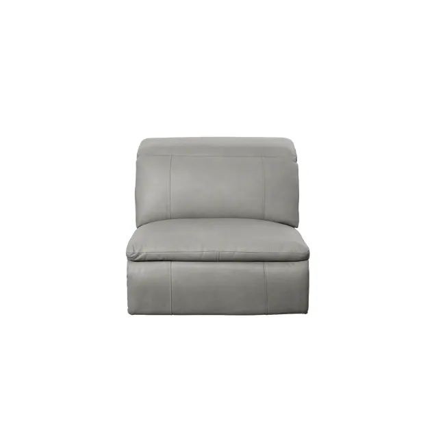 Clyde Right Arm Power Recliner Unit - Warm Grey (Top Grain Leather) - 15