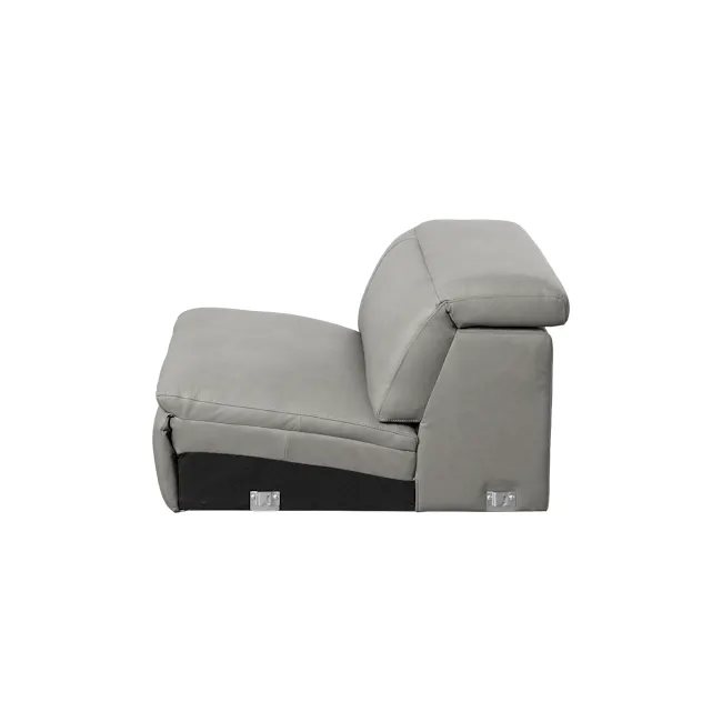 Clyde Right Arm Power Recliner Unit - Warm Grey (Top Grain Leather) - 24