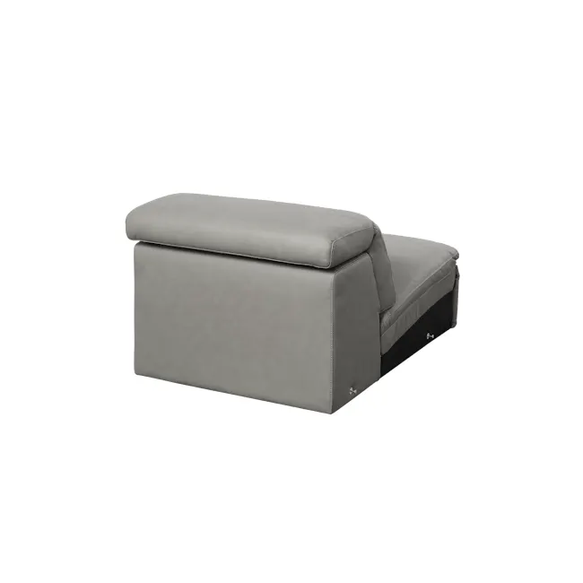 Clyde Right Arm Power Recliner Unit - Warm Grey (Top Grain Leather) - 21