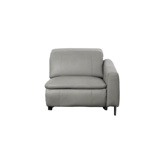 Clyde Right Arm Power Recliner Unit - Warm Grey (Top Grain Leather) - 1