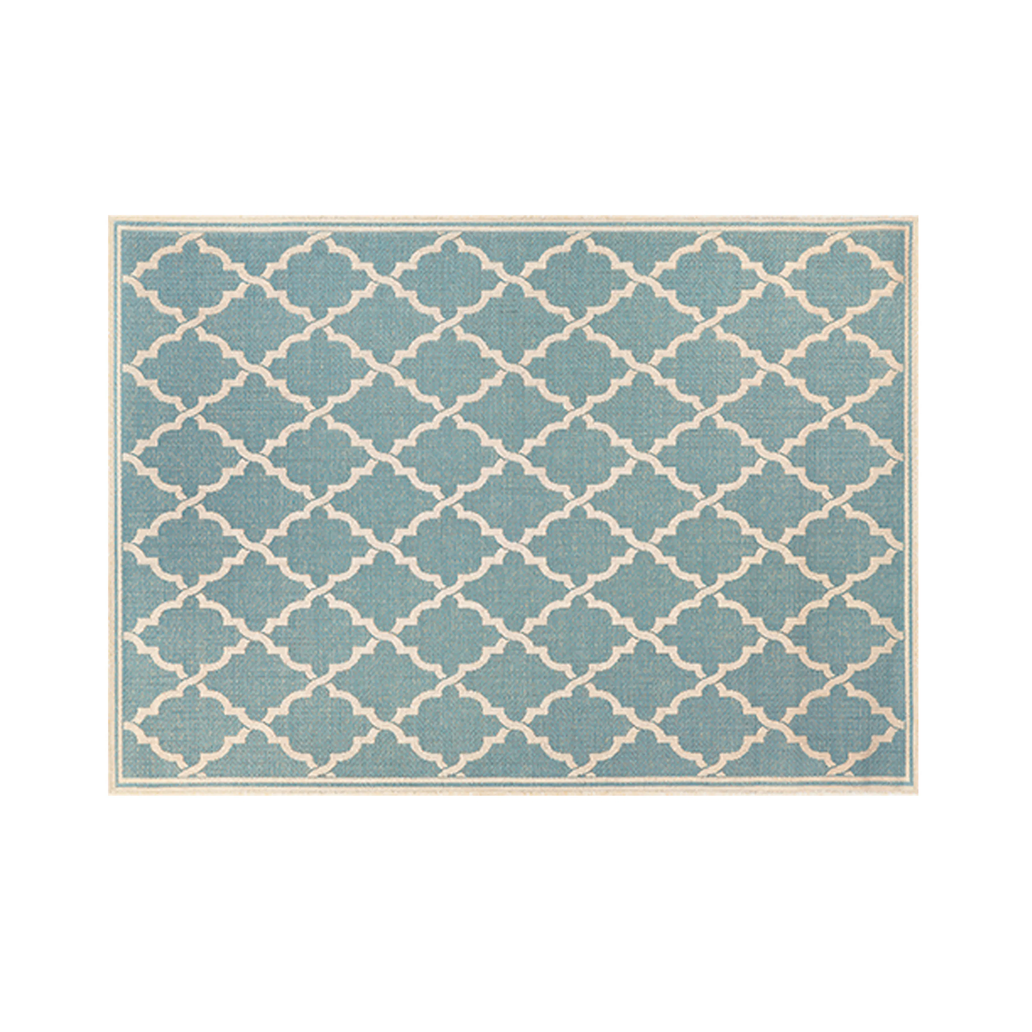 Ocean Port Flatwoven Rug - Turquoise Sand