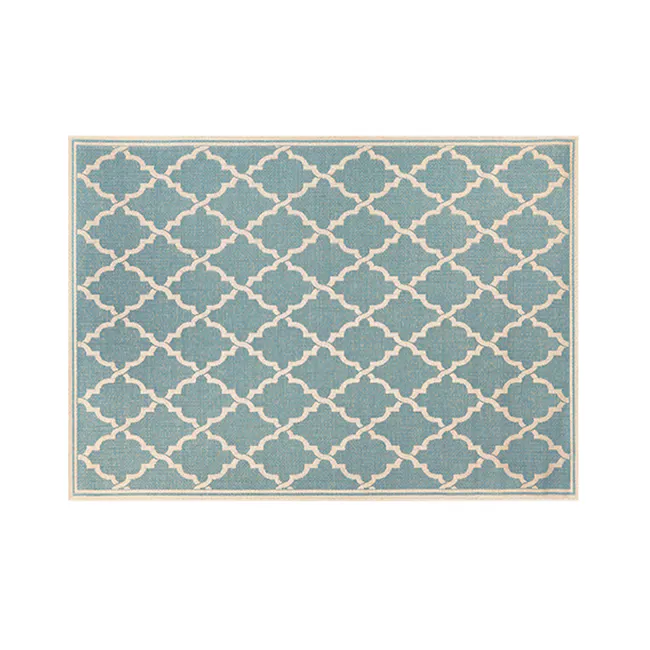 Ocean Port Flatwoven Rug - Turquoise Sand - 1
