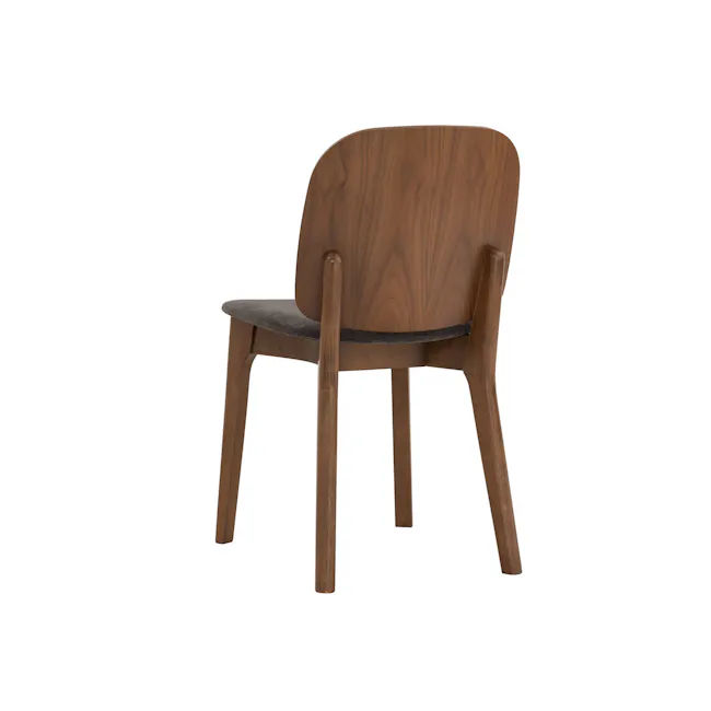 Cora Dining Chair - Walnut, Grey - 6