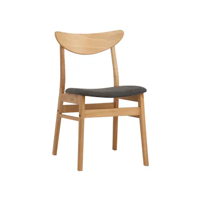 (As-is) Macy Dining Chair - Natural, Dim Grey (Fabric) - 1