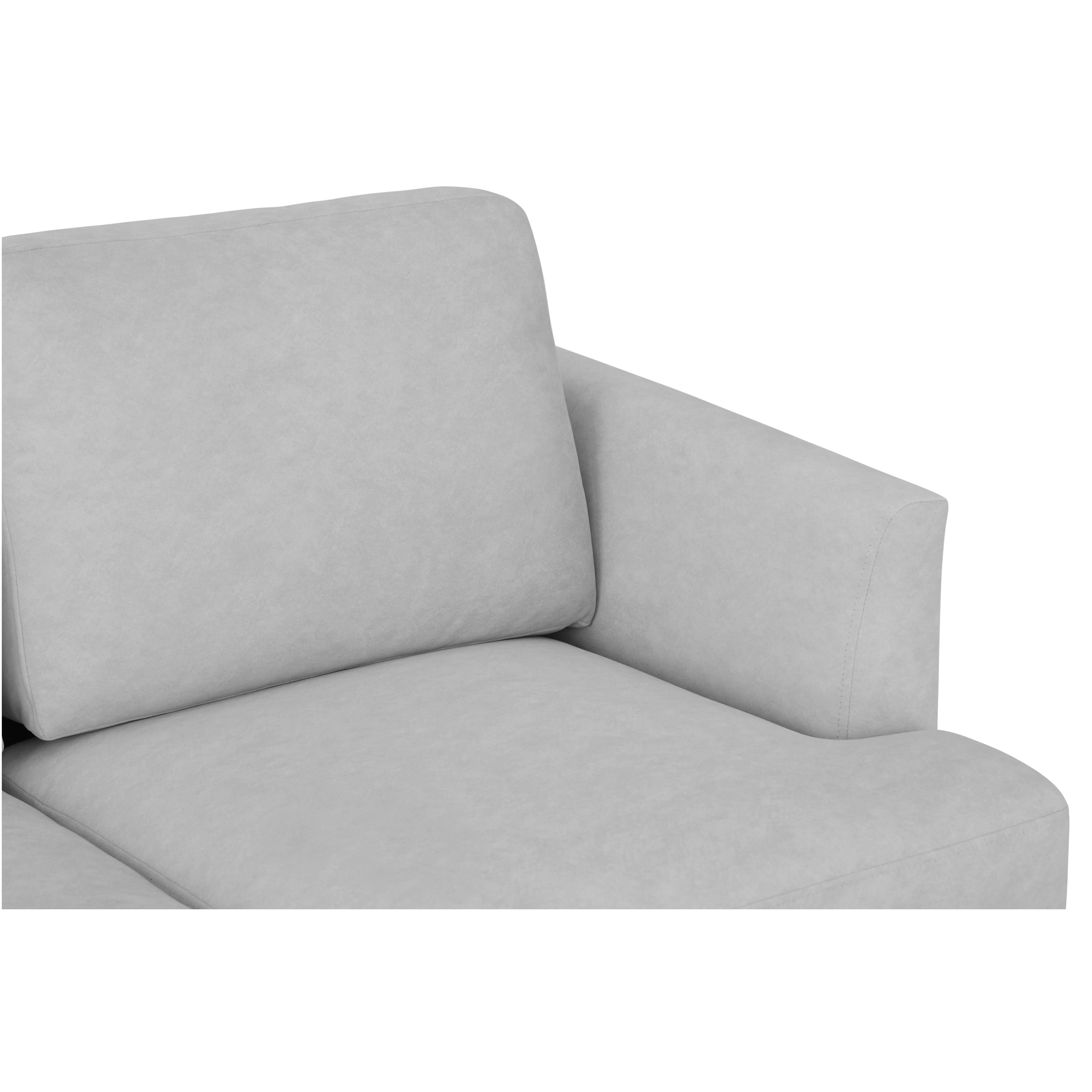 Soma 3 Seater Sofa with Soma Armchair - Silver (Scratch Resistant) - 7