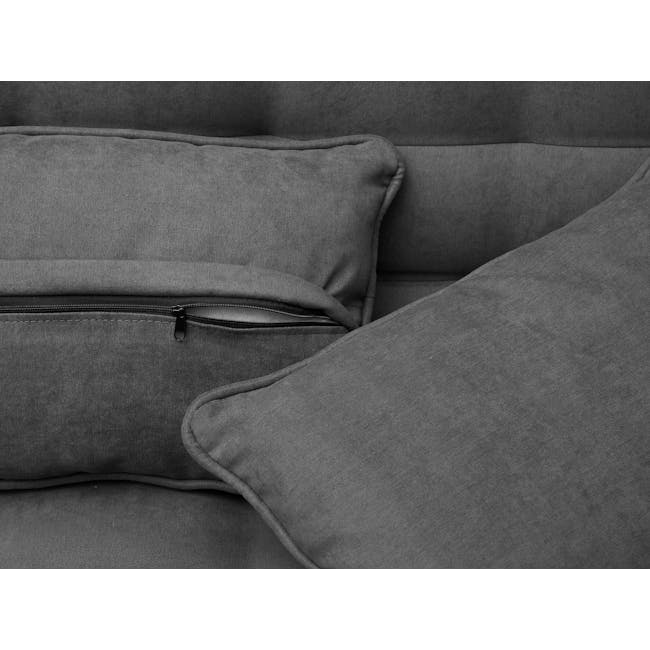 Tessa 3 Seater Storage Sofa Bed - Charcoal (Eco Clean Fabric) - 12