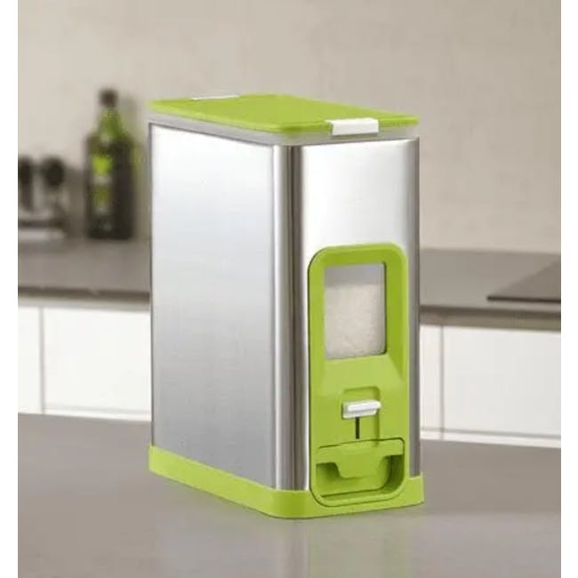 EKO Milano Stainless Steel Rice Dispenser (2 Sizes) - 3