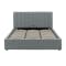 Audrey King Storage Bed - Seal Grey (Velvet) - 2