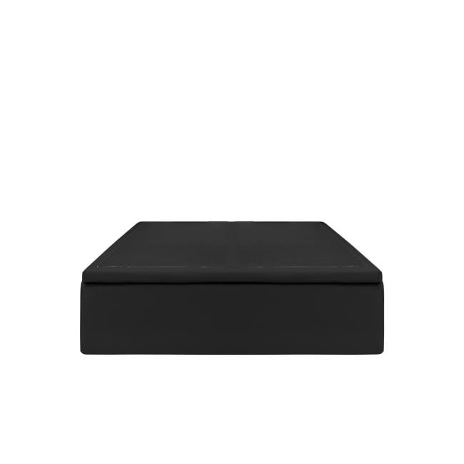 ESSENTIALS Super Single Storage Bed - Black (Faux Leather) - 1